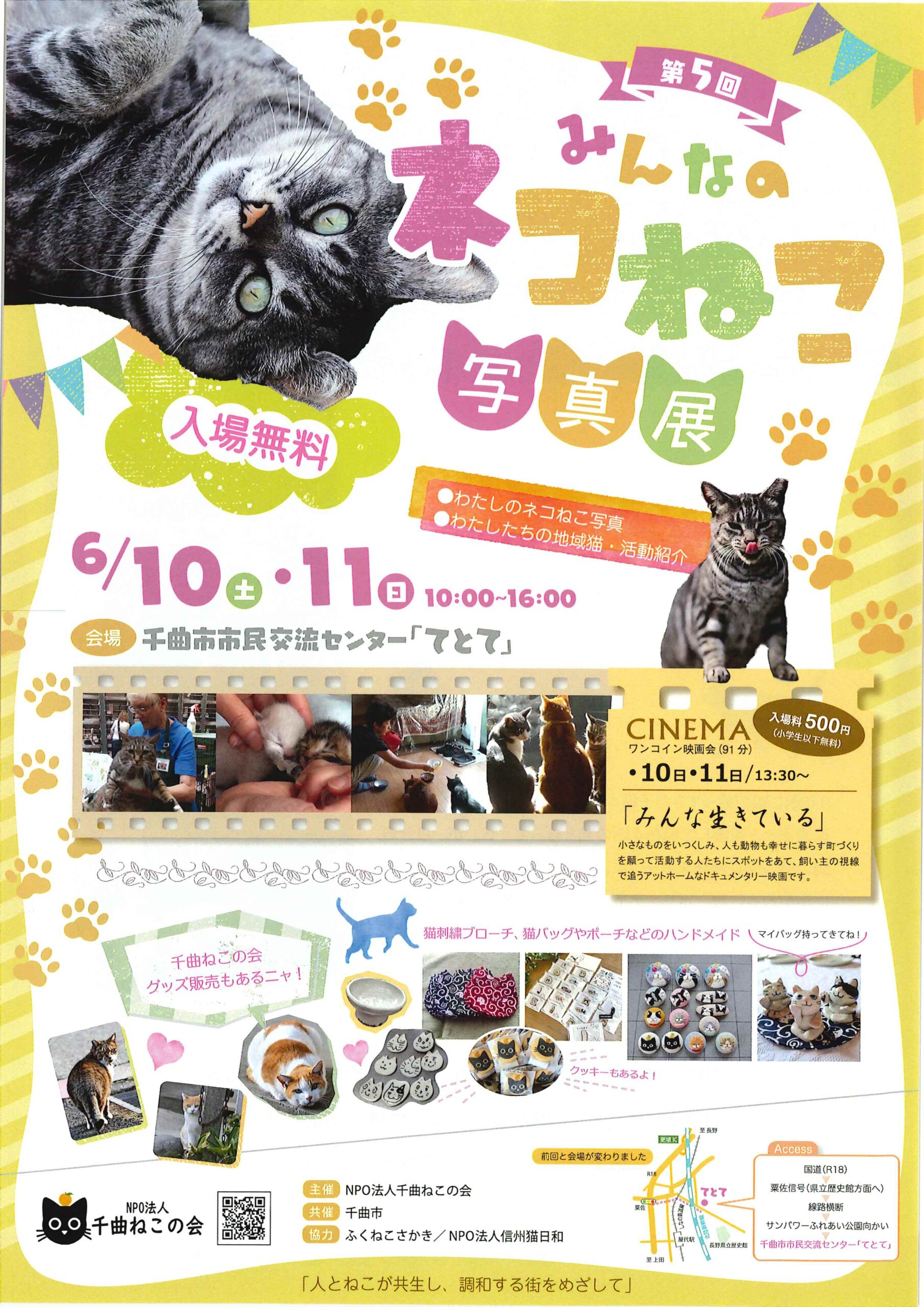 イベント情報】第5回みんなのネコねこ写真展 市民協働サポートセンター まんまる